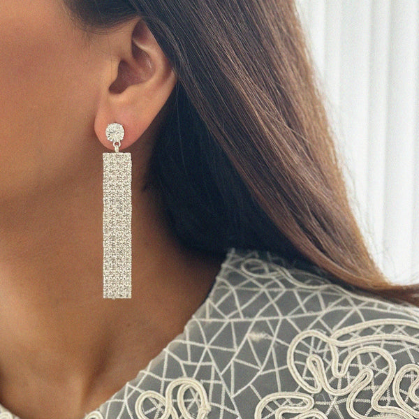 "Disco" Earrings - White