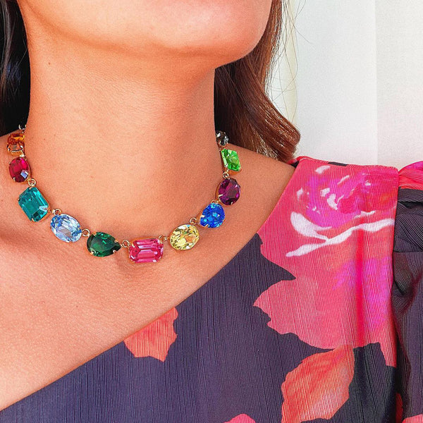 "Mega" Necklace - Rainbow Mix